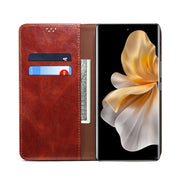 For vivo Y38 5G Global Oil Wax Crazy Horse Texture Leather Phone Case(Brown)