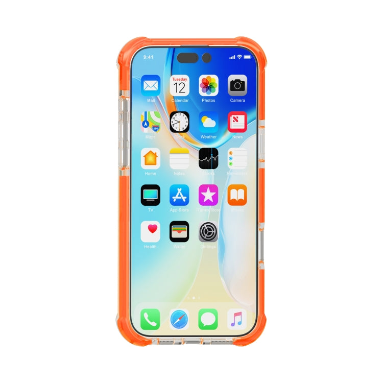 For iPhone 16 Pro Max Four-corner Shockproof TPU + Acrylic Phone Case(Orange)