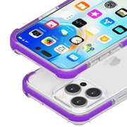 For iPhone 16 Pro Four-corner Shockproof TPU + Acrylic Phone Case(Purple)