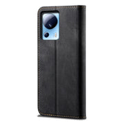 For Xiaomi 13 Lite / Civi 2 Denim Texture Flip Leather Phone Case(Black)