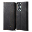 For Honor 90 Denim Texture Flip Leather Phone Case(Black) - free shipping - PMC TechLife - Order now!
