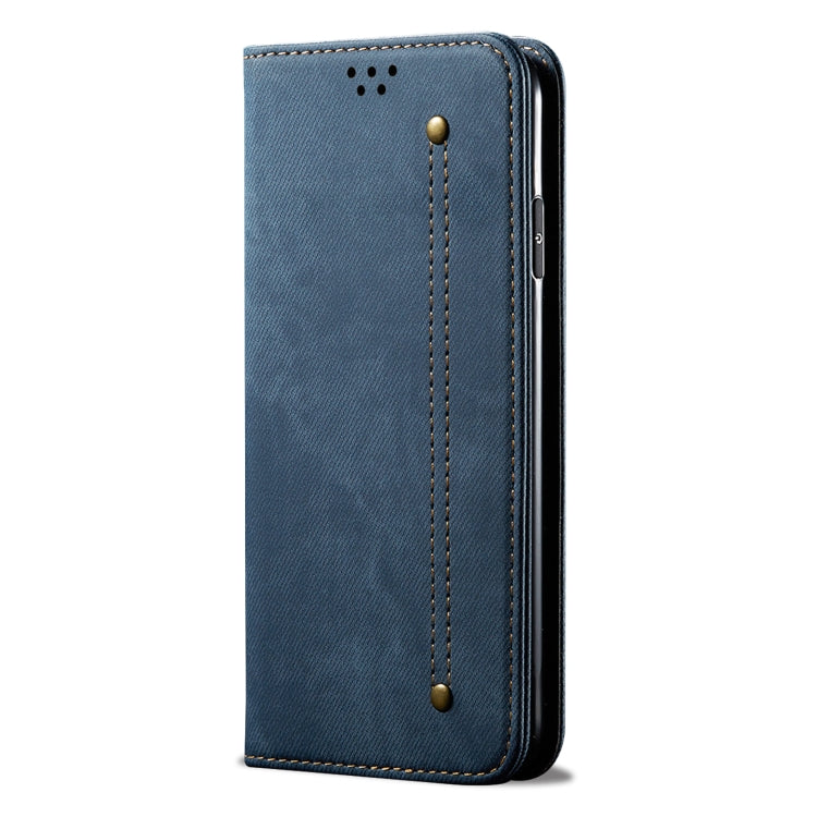 For Honor 90 Pro Denim Texture Flip Leather Phone Case(Blue)