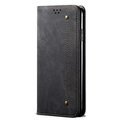 For Honor X6A Denim Texture Flip Leather Phone Case(Black)