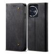 For Honor 100 Denim Texture Flip Leather Phone Case(Black) - Honor Cases by PMC TechLife | Online Shopping South Africa | PMC TechLife | Buy Now Pay Later Mobicred
