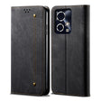 For Honor 90 GT Denim Texture Flip Leather Phone Case(Black) - Honor Cases by PMC TechLife | Online Shopping South Africa | PMC TechLife | Buy Now Pay Later Mobicred
