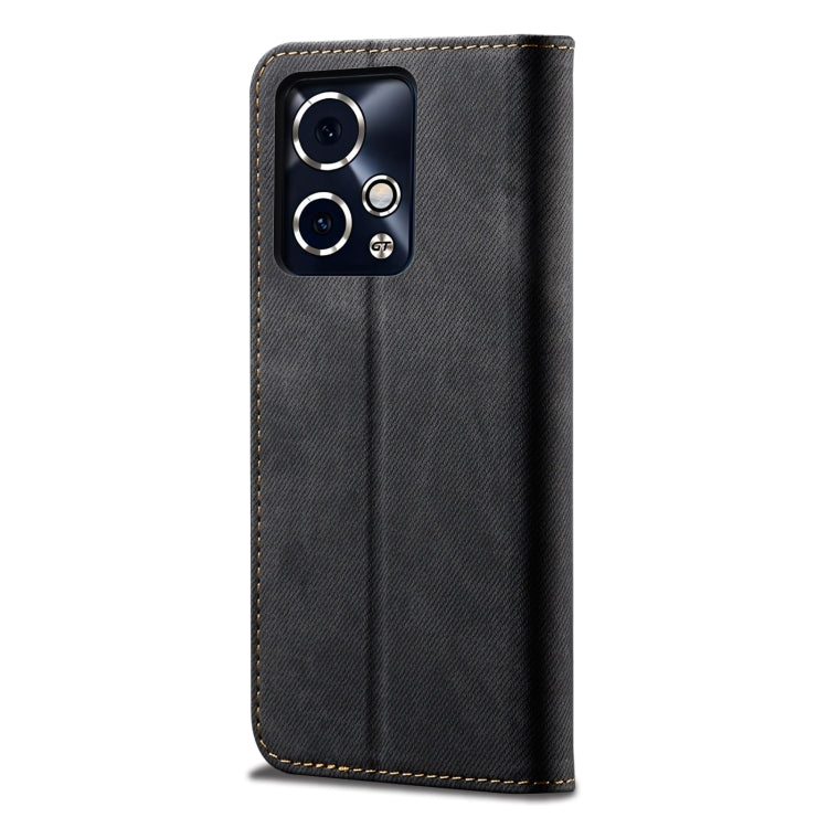 For Honor 90 GT Denim Texture Flip Leather Phone Case(Black)