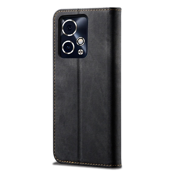 For Honor 90 GT Denim Texture Flip Leather Phone Case(Black)