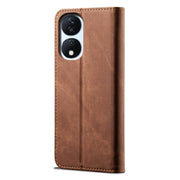 For Honor Play 8T 5G / X7b Denim Texture Flip Leather Phone Case(Brown)