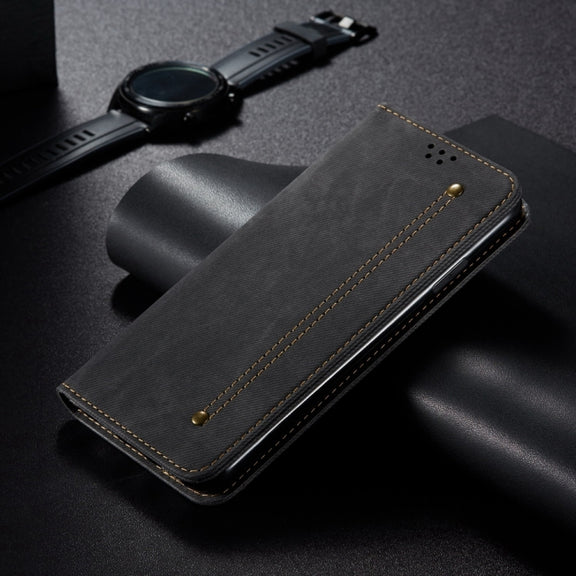 For Honor Play 8T 5G / X7b Denim Texture Flip Leather Phone Case(Black)