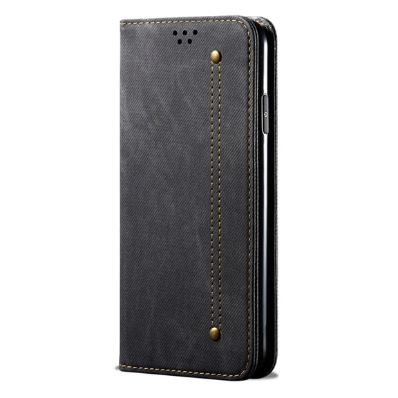 For Honor Play 8T 5G / X7b Denim Texture Flip Leather Phone Case(Black)
