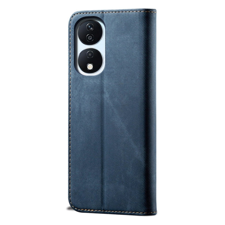 For Honor Play 8T 5G / X7b Denim Texture Flip Leather Phone Case(Blue)