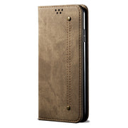 For Honor Magic6 Lite / X9b 5G Denim Texture Flip Leather Phone Case(Khaki)