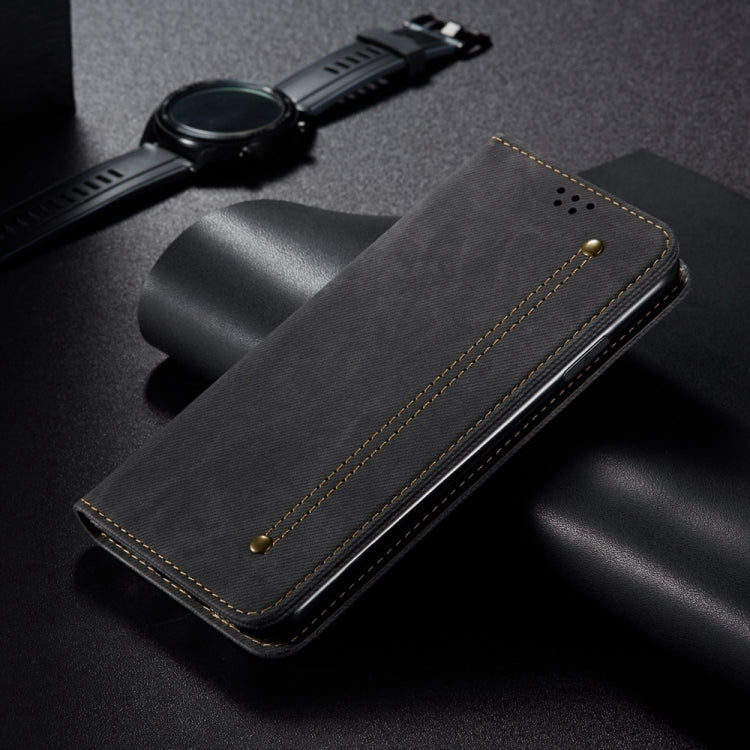 For Honor Magic6 Lite / X9b 5G Denim Texture Flip Leather Phone Case(Black)