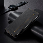 For Honor Magic6 Lite / X9b 5G Denim Texture Flip Leather Phone Case(Black)