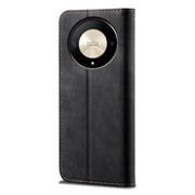 For Honor Magic6 Lite / X9b 5G Denim Texture Flip Leather Phone Case(Black)
