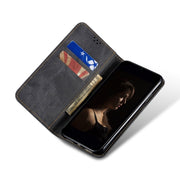 For Honor Magic6 Denim Texture Flip Leather Phone Case(Black)