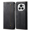 For Honor Magic6 Pro Denim Texture Flip Leather Phone Case(Black) - Honor Cases by PMC TechLife | Online Shopping South Africa | PMC TechLife | Buy Now Pay Later Mobicred