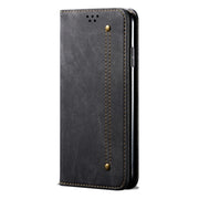 For Honor 200 Lite Global Denim Texture Flip Leather Phone Case(Black)