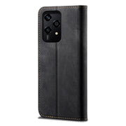 For Honor 200 Lite Global Denim Texture Flip Leather Phone Case(Black)