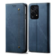 For Honor 200 Lite Global Denim Texture Flip Leather Phone Case(Blue) - Honor Cases by PMC TechLife | Online Shopping South Africa | PMC TechLife | Buy Now Pay Later Mobicred