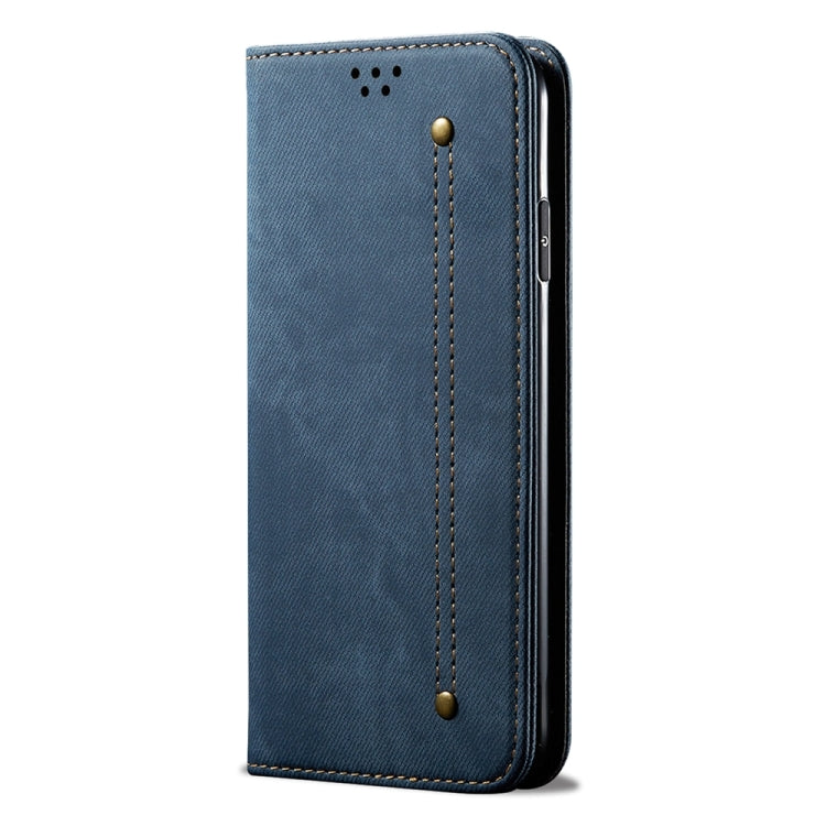 For Honor 200 Lite Global Denim Texture Flip Leather Phone Case(Blue)