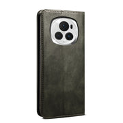 For Honor Magic6 Pro Oil Wax Crazy Horse Texture Leather Phone Case(Green)
