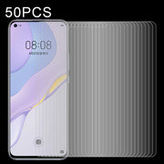For Huawei nova 7 50 PCS Half-screen Transparent Tempered Glass Film