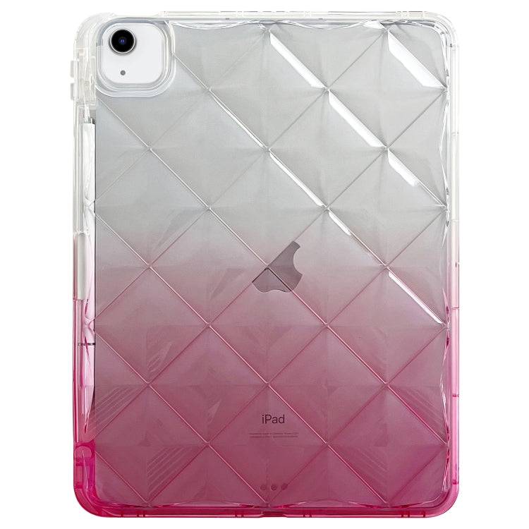 For iPad Air 11 2025 / 2024 Gradient Diamond Plaid TPU Tablet Case(Gradient Pink)