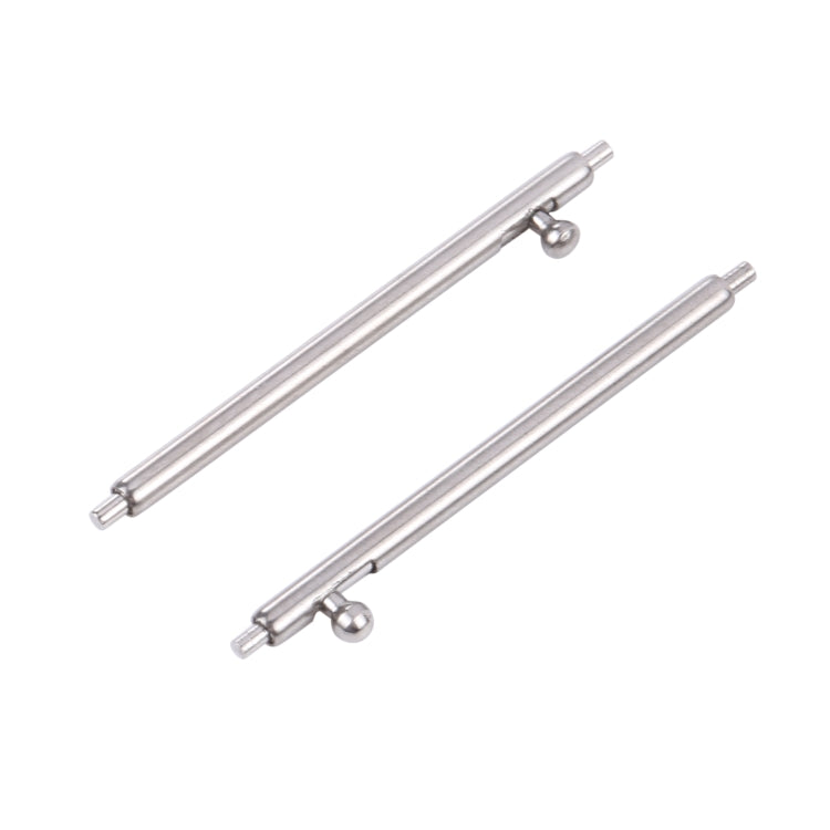 20mm 100pcs Stainless Steel Watch Band Connector, Outside Diameter:1.8mm
