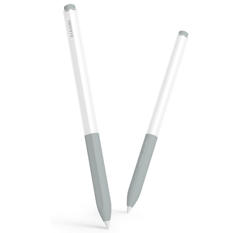 For Xiaomi Stylus Pen 2 Jelly Style Translucent Silicone Protective Pen Case(Grey)