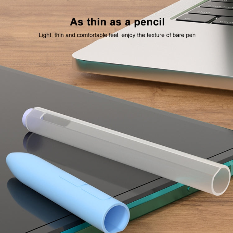 For Xiaomi Stylus Pen 2 Jelly Style Translucent Silicone Protective Pen Case(Grey)