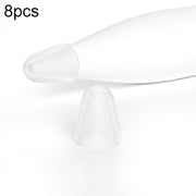 For Xiaomi Stylus Pen 2 8pcs / Set Silicone Wear-resistant Stylus Nib Cover(Transparent)