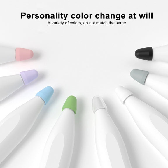 For Xiaomi Stylus Pen 2 8pcs / Set Silicone Wear-resistant Stylus Nib Cover(White)
