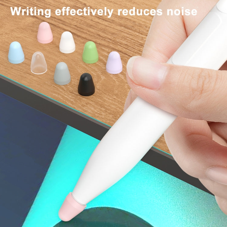 For Xiaomi Stylus Pen 2 8pcs / Set Silicone Wear-resistant Stylus Nib Cover(White)