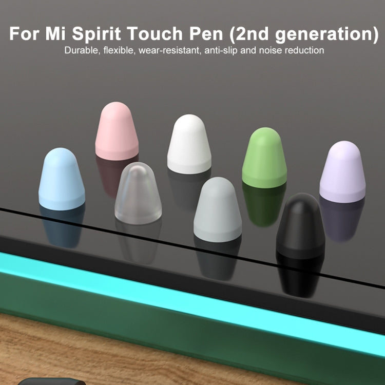 For Xiaomi Stylus Pen 2 8pcs / Set Silicone Wear-resistant Stylus Nib Cover(White)