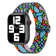 For Apple Watch SE 40mm Painted Pattern Nylon Replacement Watch Band(Geometric Rainbow) - free shipping - PMc TechLife - Order now!