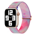 For Apple Watch 38mm Painted Pattern Nylon Replacement Watch Band(Ladder Purple Blue) - Watch Bands by PMc TechLife | Online Shopping South Africa | PMc TechLife | Buy Now Pay Later Mobicred