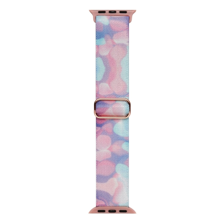 For Apple Watch 38mm Painted Pattern Nylon Replacement Watch Band(Water Fluid)