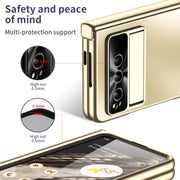 For Google Pixel Fold Integrated Electroplating Folding All-inclusive Phone Case(Gold)