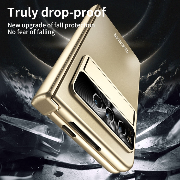 For Google Pixel Fold Integrated Electroplating Folding All-inclusive Phone Case(Gold)