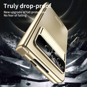 For Google Pixel Fold Integrated Electroplating Folding All-inclusive Phone Case(Gold)
