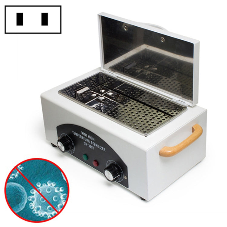 Stainless Steel Household High Temperature Towel Manicure Disinfection Cabinet(US Plug)