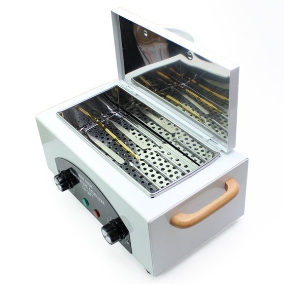 Stainless Steel Household High Temperature Towel Manicure Disinfection Cabinet(US Plug)