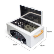 Stainless Steel Household High Temperature Towel Manicure Disinfection Cabinet(UK Plug)