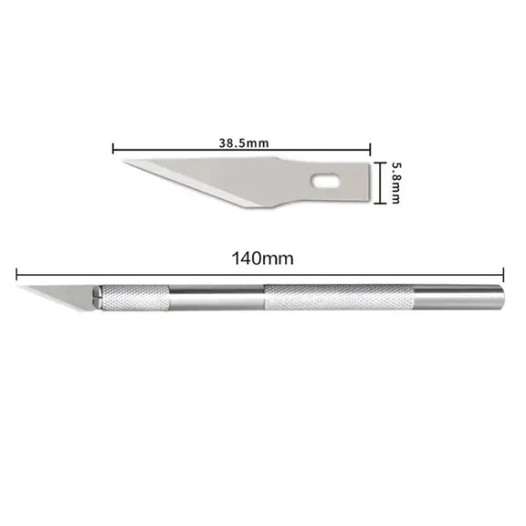6 in 1 Aluminum Alloy DIY Carving Tool Handmade Pen Knife(Blue)