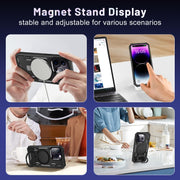 For iPhone 14 / 13 Patronus MagSafe Magnetic Holder Phone Case(Black)