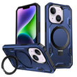 For iPhone 14 Plus Patronus MagSafe Magnetic Holder Phone Case(Navy Blue) - iPhone 14 Plus Cases by PMC TechLife | Online Shopping South Africa | PMC TechLife