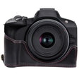 For Canon EOS R50 1/4 inch Thread PU Leather Camera Half Case Base(Black) - Half Case by PMC TechLife | Online Shopping South Africa | PMC TechLife | Buy Now Pay Later Mobicred