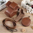 For Canon EOS R50 Full Body Magnetic Leather Camera Case Bag with Strap, Deluxe Edition(Coffee) - Leather Bag by PMC TechLife | Online Shopping South Africa | PMC TechLife | Buy Now Pay Later Mobicred