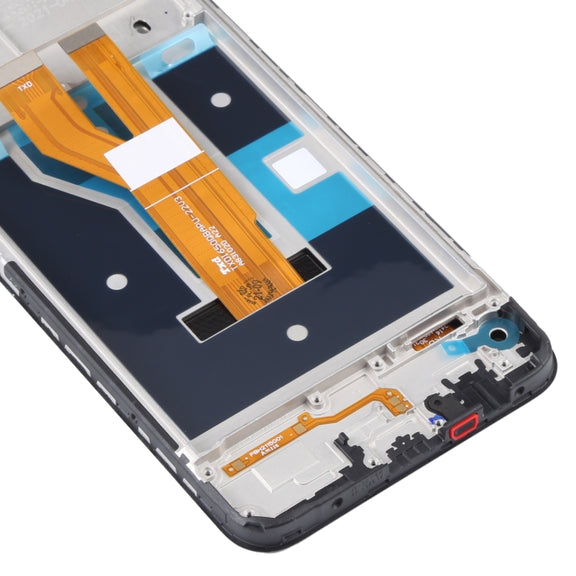 For Realme Narzo 50i 4G RMX3235 OEM LCD Screen Digitizer Full Assembly with Frame